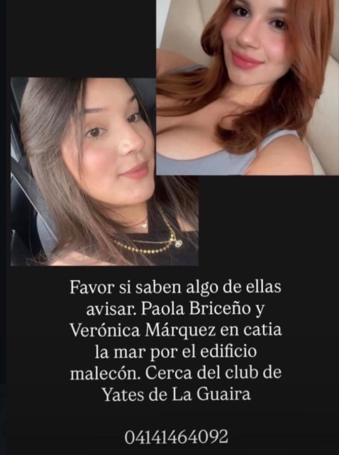 Paola Briceño y Verónica Márquez
