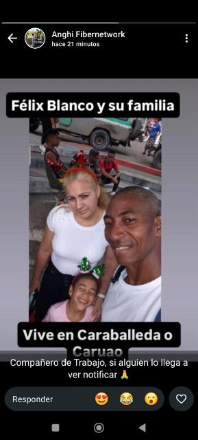 Feliz blanco y su familia