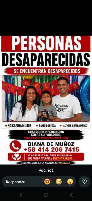 Naikarina Muños Ramon Ortega y Mathias Ortega Muños