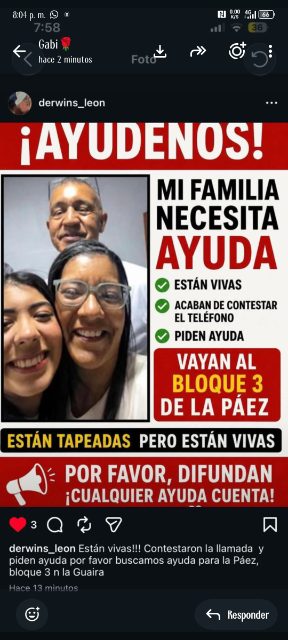 Familia Ángulo, Roivany Carolina Ángulo León y sus papás