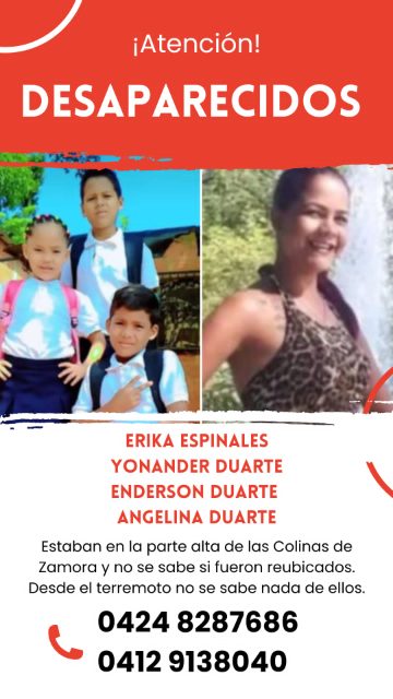 Erika Espinoza, Anderson Duarte ,Angelina fuerte, yonander Duarte