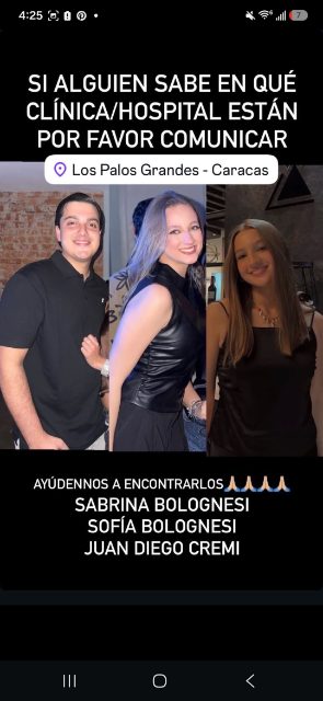 Sabrina Bolognesi, Sofía Bolognesi, y Juan Diego Cremi