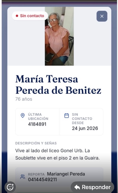 María Teresa Pereda de Benítez
