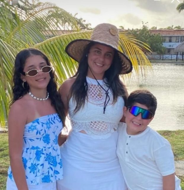 Jesmi López, Luciano Suárez e Isabella Suárez