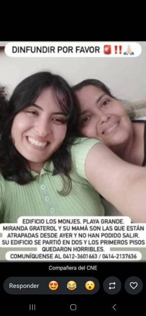 Ninoska Paredes y Miranda Graterol
