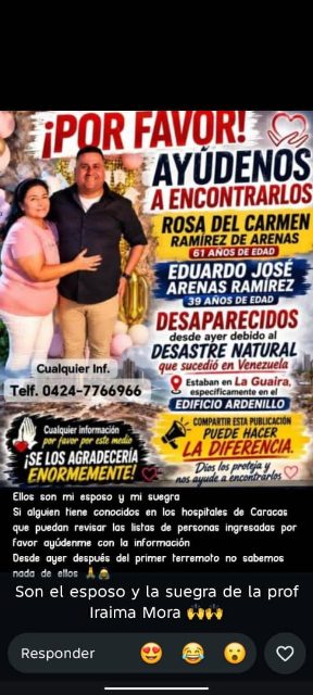 Rosa del Carmen y Eduardo