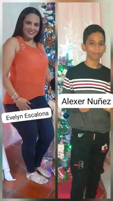 Evelyn Escalona y Alexer Nuñez