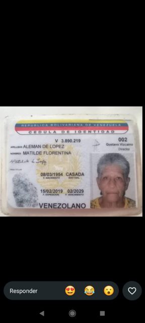 MATILDE FLORENTINA ALEMÁN ROMERO