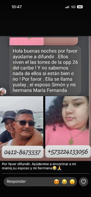 Yuslay, simon y maria fernanda