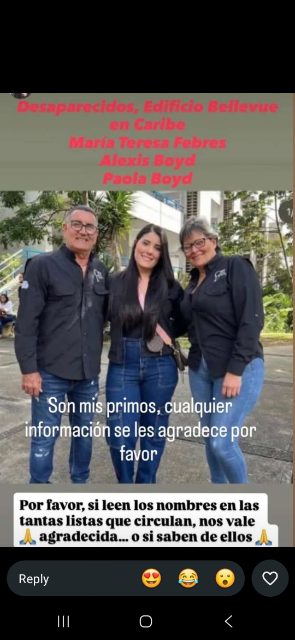 María Teresa Febre, Alexis Boyd, y Paola Boyd