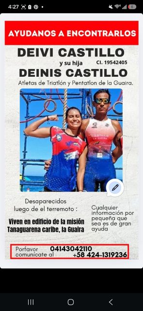 Deivi Castillo (Padre), y Deinis Castillo (Hija)