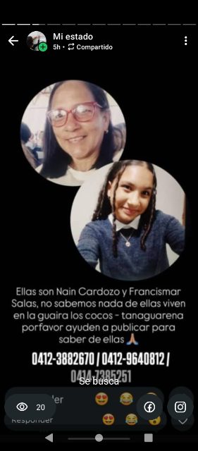 Naim Cardozo y su hija francismar salas