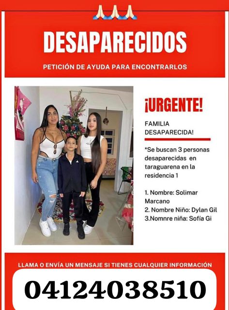 Solimar Marcano, Dylan Gil, Sofía Gil