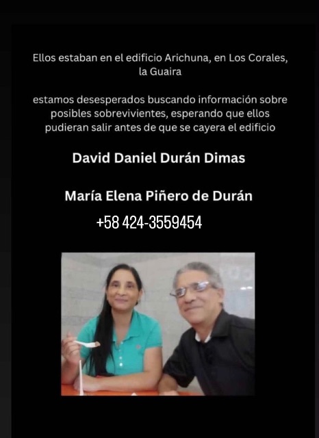 David Daniel Durán Dimas, Maria Elena Piñero
