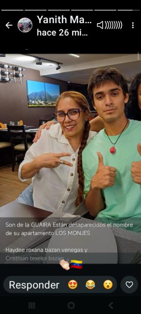 Hayde bazan y Cristhian teixeira