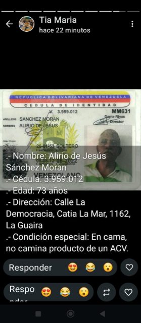 Alirio de Jesús Sanchez Moran