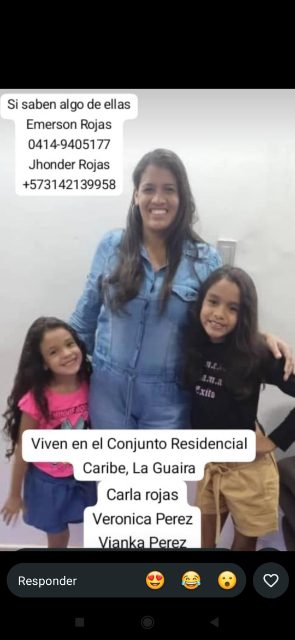 Carla rojas, vianka Pérez Verónica Pérez