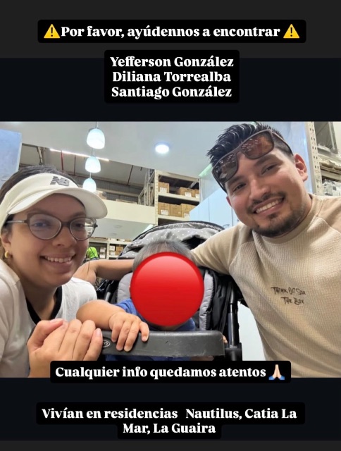 Yefferson González y su familia