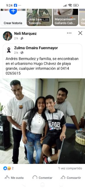 Yorismar sebriahant García, Andrés Bermúdez fuemayor, Sebastián Bermúdez Sebriahant, Josué Bermúdez Sebriahant