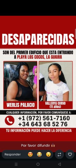 Werlys Palacio y valeria corvo