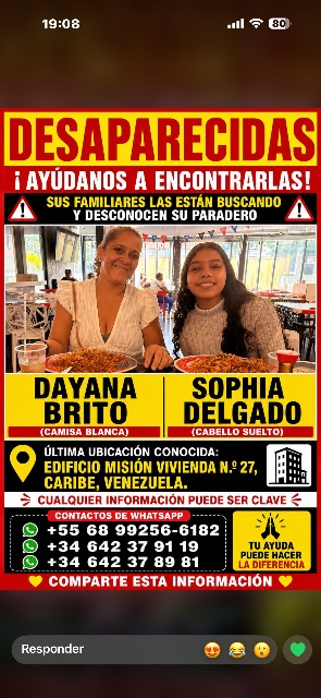 Dayana Brito y Sofía delgado Brito.