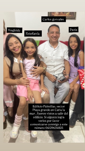 CARLOS GONZÁLEZ , YSAGLEIDY , PAOLA GONZÁLEZ , Estefanía gonzales