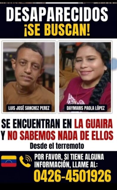 Luis José Sánchez Pérez y Damaris Paola Lopez