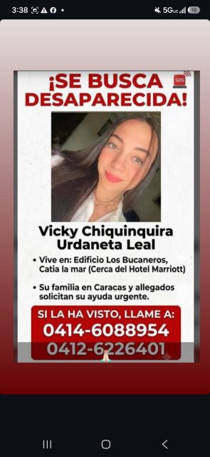 Vicky Chiquinquira Urdaneta Leal.