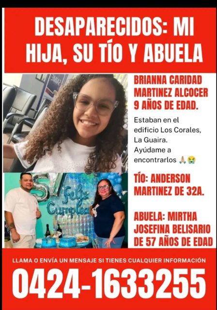 Brianna Caridad Martinez, Anderson Martinez, Mirtha Josefina Belisario