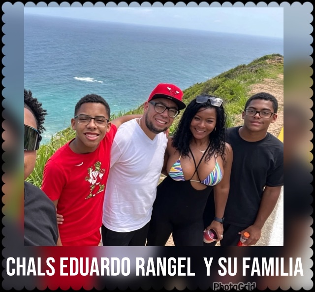 Charl Eduardo Rangel y su familia