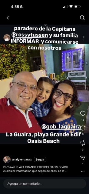Rosibell tussen Bermúdez