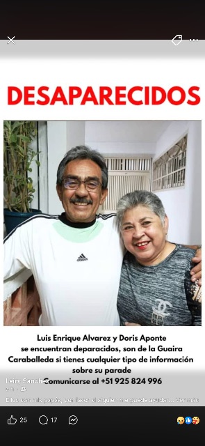 Luis Enrique Álvarez y Doris Aponte