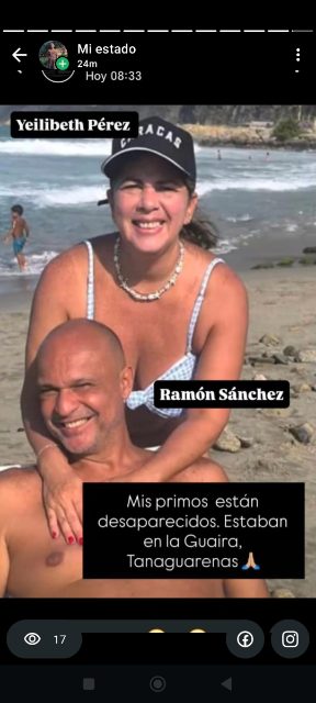Ramón Sánchez yelibeth peres