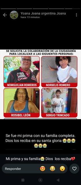 Rosibel leon y su familia