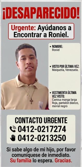 Roniel Rafael Hidalgo Solórzano