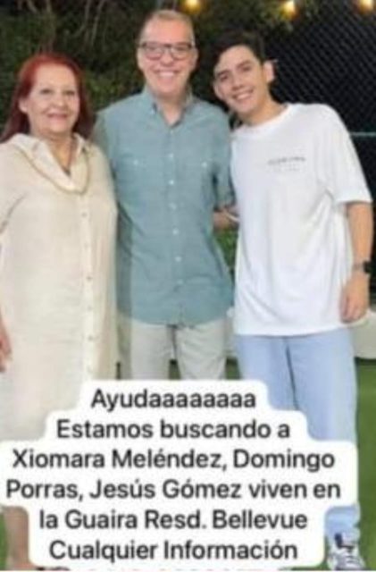 Domingo Porras, Jesús Gomez Xiomara Melendez,
