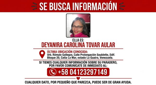 DEYANIRA CAROLINA TOVAR AULAR