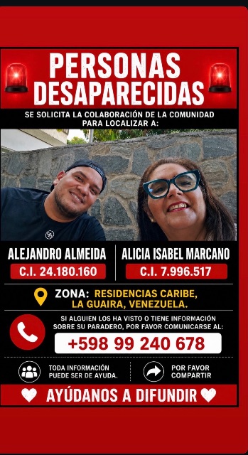 Alejandro Almeida y Alicia Marcano