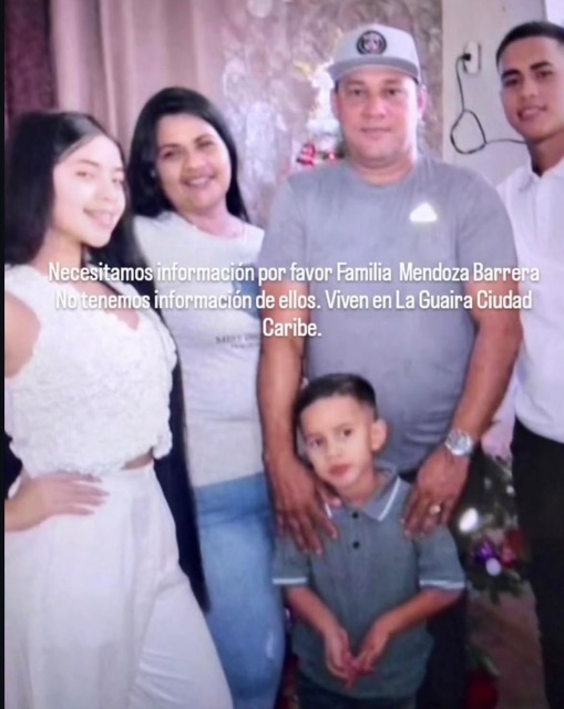 Nailet, Ufran, Franyelis, Heider, Gael MENDOZA BARRERA