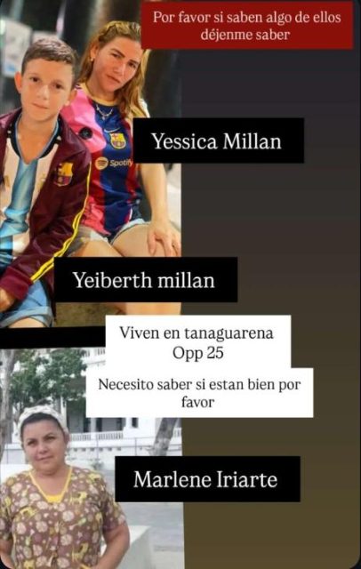Yessica Millan Yeiberth millan Marlene Iriarte