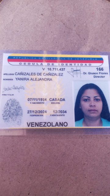 Yanira alejandra de cañizalez marquez