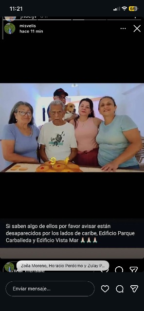 Zoila Moreno, Horacio perdomo, Zulay perdomo