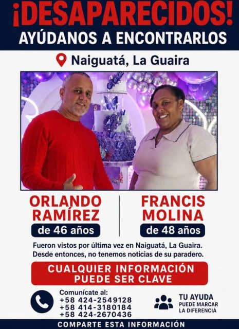 Orlando Ramírez y Francis Molina