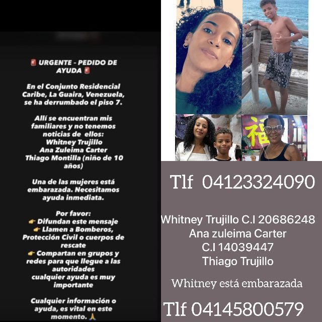 Ana zuelima cárter Whitney Trujillo Thiago Montilla