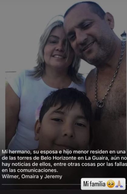 Wilmer Duarte, Omaira Hernández, Jeremy Duarte