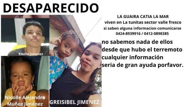 Greisy Jiménez Emilio Jiménez y Nikol Muñoz