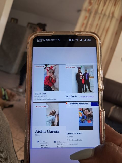 Olivia García, Jhon García, Suheil Caridad, Aisha García, Oriana Guedez