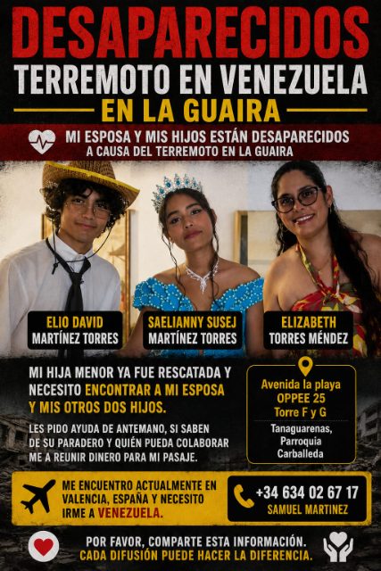 Elio Martinez, Saelianny Martinez, Elizabeth torres