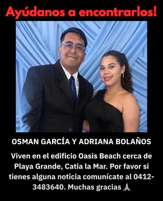 Osman García y Adriana Bolaños