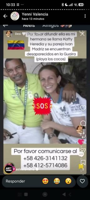 Katty Heredia y Iván martinez